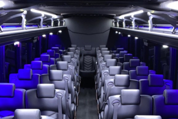 Lakeville Charter Bus Interior